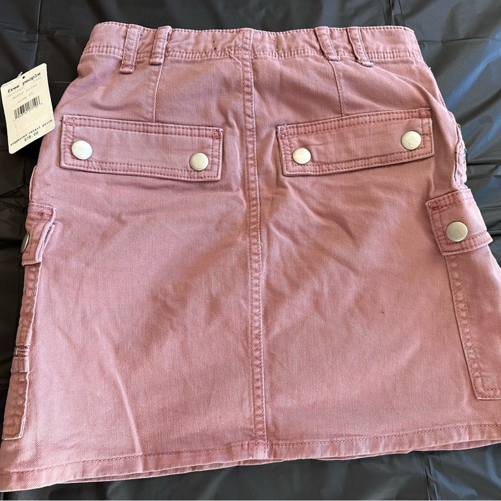 Free People Avenue Skirt- Dusty Lilac - Picture 10 of 12